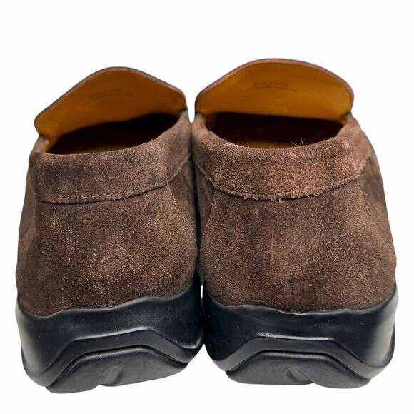 Cole Haan Suede Loafer Shoes Mens 11.5 Brown Leather Moc Toe Classic Comfort - Picture 8 of 14